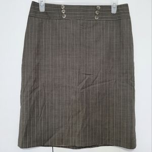 Knee Length Plaid Pencil Skirt - Officewear